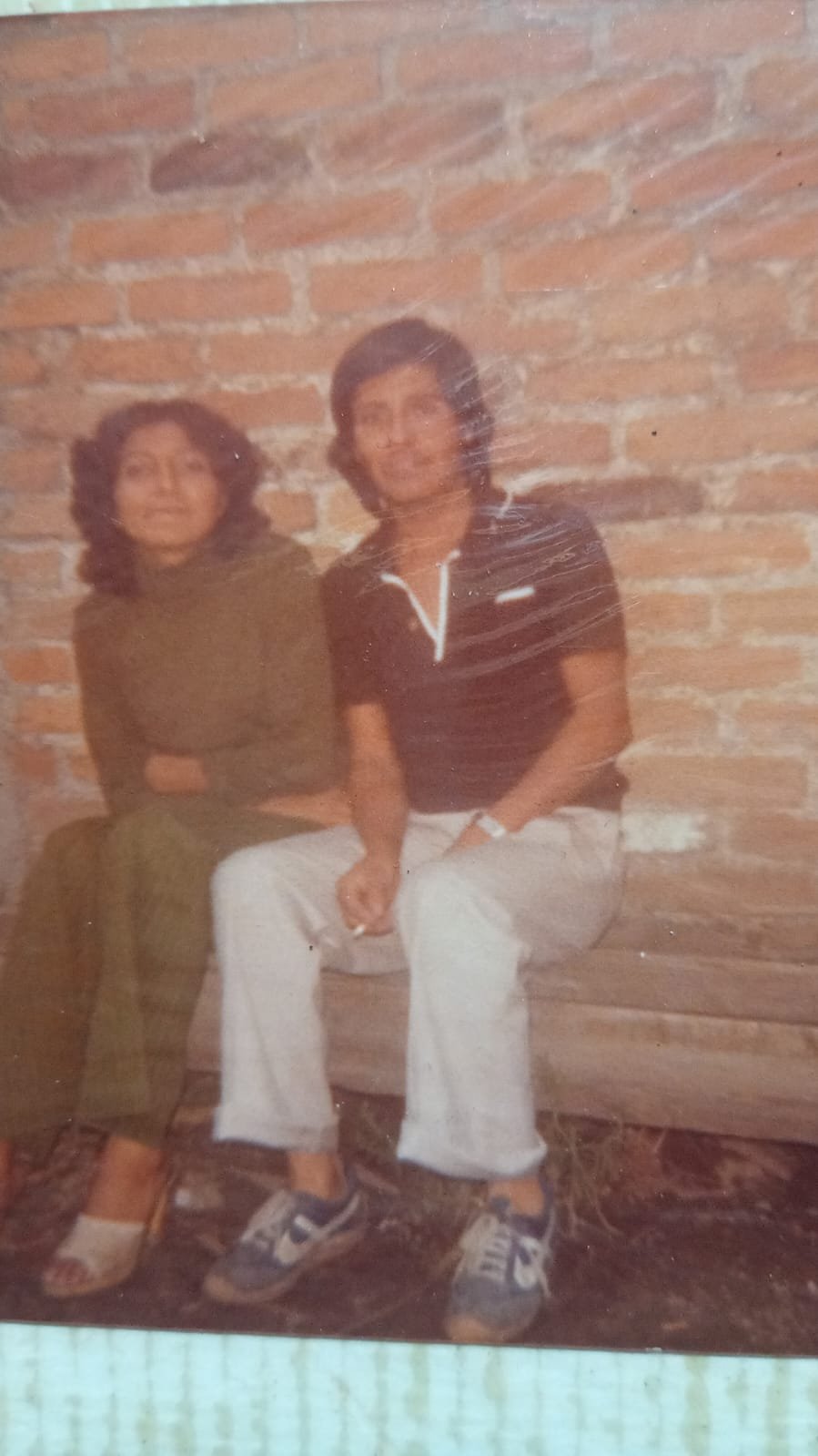 Retrato antiguo de Amalia y Manuel juntos